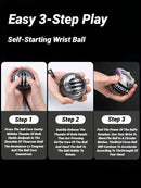 Gyroball Powerball Forearm Exerciser Muscle Fitness Equipment Gyroscope Power Ball Gyro Wrist Booster Trainer Hand Exercise - M & M Global