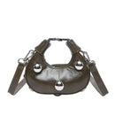 Retro Versatile Ladies Mini Handbag Women Big Rivet Personality Luxury Designer Crossbody Bags for Women Streetwear Shoulder Bag - M & M Global