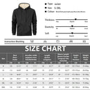 Men's Lambswool Zipper Hoodies Jackets Winter Outdoor Fleece Lining Warm Windproof Hooded Sweatshirts Men Casual Jackets Coats
