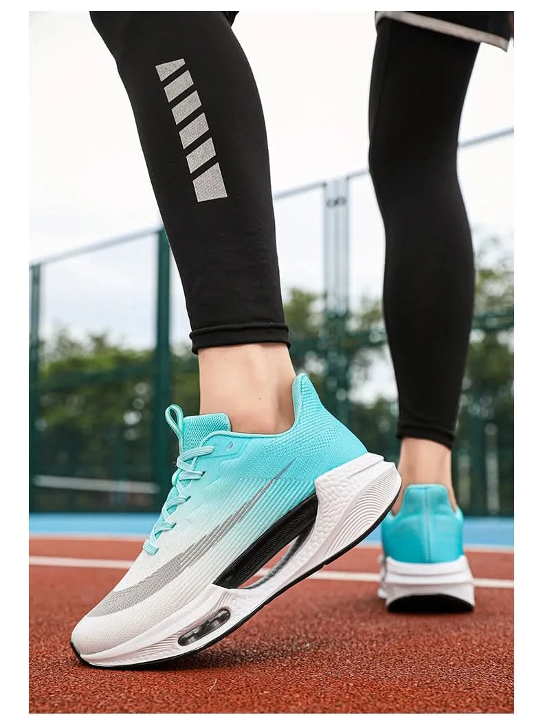 Men Running Sneaker Air Cushion Marathon Running Shoes Breathable Runner Trainers Women Platform Sports Shoes Speciality Sneaker - M & M Global
