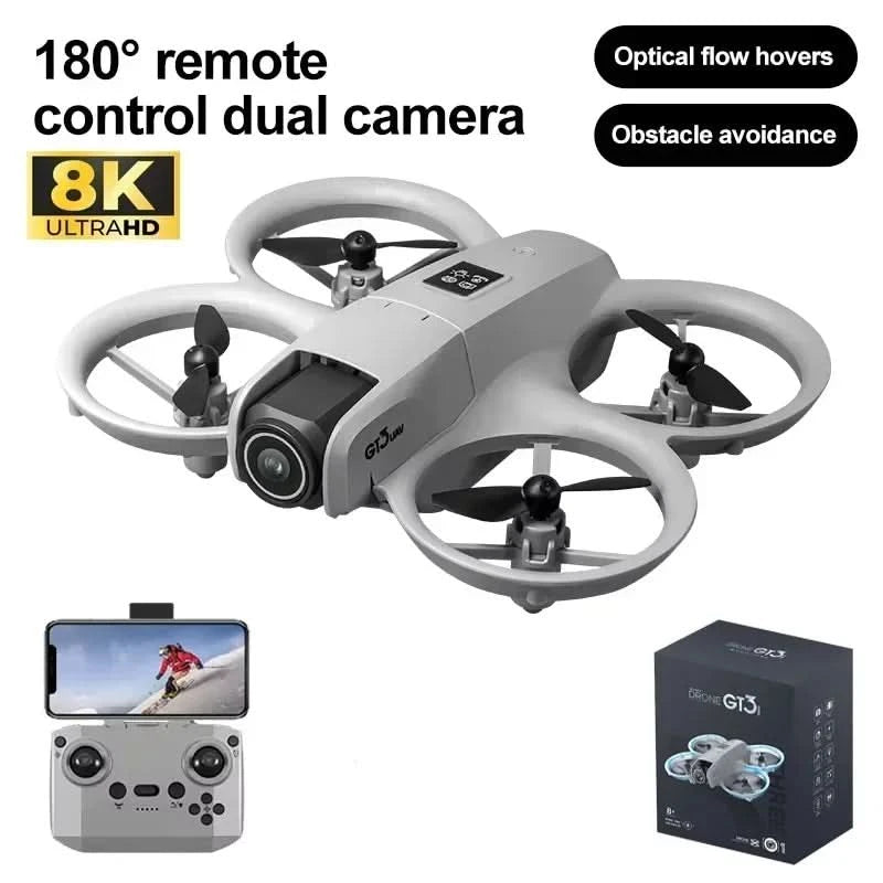 Original GT3 8K GPS Professional RC Drone Aerial Photography Remote Control Aircraft 5G HD Dual Camera Quadcopter Toys UAV Gifts - M & M Global