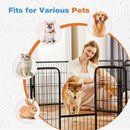 JHK 8 Panel Dog Playpen Indoor Pet Fence Exercise for Yard Gate Heavy Duty Crates with Doors Metal Dog Pen for Camping Outdoor