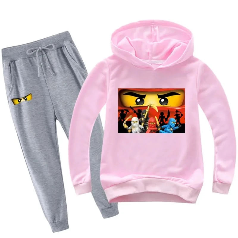 2-13 years Spring Autumn Children Clothing Sets  Kids Clothes Baby Boys Hoodies Pants 2 Pcs Set Tracksuit Anime Outwear Coat - M & M Global