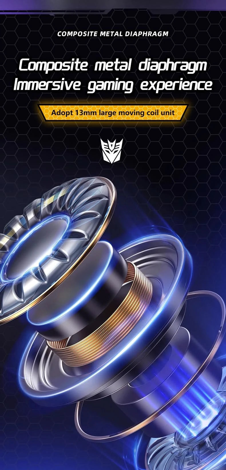 Ship From US Transformers TF-T01 Gaming Earphones Bluetooth 5.4 ENC Noise Reduction Headphones HD Call Music Earbuds Bumble Bee