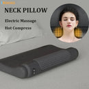 Heating Vibration Neck Massager Electric Cervical Pillow Back Traction Relax Sleeping Shoulder Neck Trapezius Muscle Massager - M & M Global