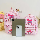 Sanrio Kuromi Hello Kitty My Melody Cinnamoroll Cartoon Backpack Cute Pompom Purin Pochacco School Bag For Adults Kids Sac A Dos - M & M Global