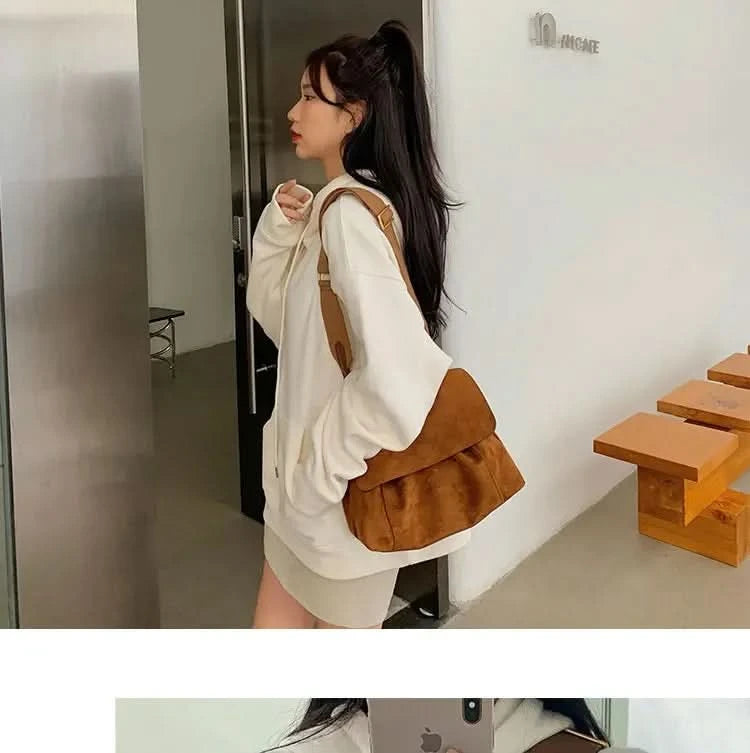 Winter Fashion Luxury Shoulder Bags for Women Retro Pu Leather Flap Crossbody Bag Lady Messenger Handbag Clutch Purse - M & M Global