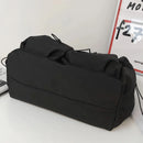 Fashionable Crossbody Bag with Drawstring Accent - Spacious & Secure Zipper Closure - Includes Stylish Bag Charm - M & M Global