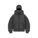 Men and women Balaclava Y2kGothic Harajuku winter new item double hooded sweatshirt men's hooded mask zipper sportswear