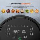 Air Fryer - 100℉ to 450℉, 4 Quart Hot Oven Cooker with 50 Recipes, 9 Cooking Functions on Easy Touch Screen, Preheat, Shake Remi - M & M Global