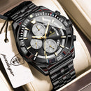 POEDAGAR Luxury Sports Man Wristwatch Waterproof Luminous Chronograph Date Quartz Men's Watches Casual Stainless Steel Men Watch