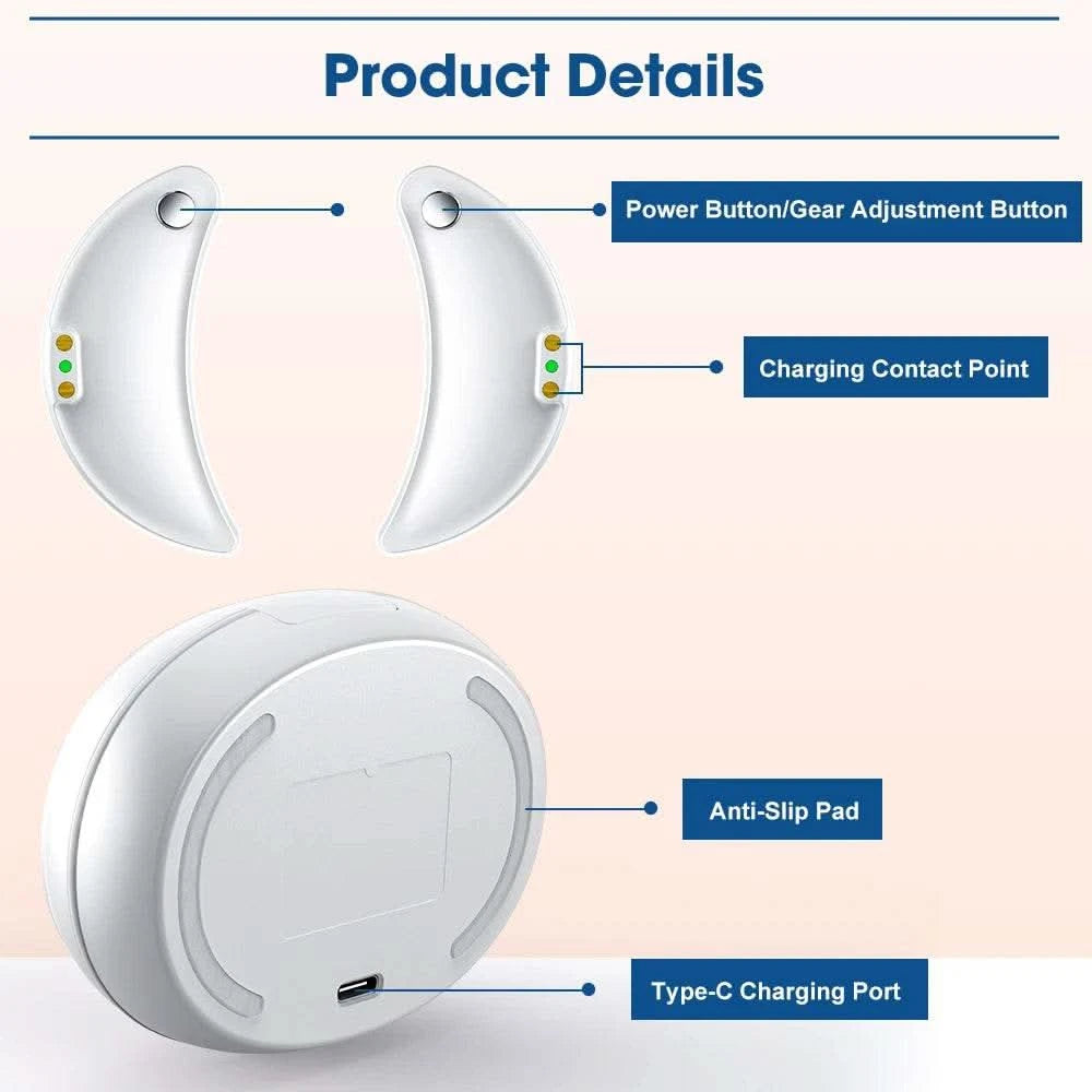 660nm Red Light Eye Massager with EMS Anti-Aging Eye Care Device Reduce Bags & Dark Circles Portable Eye Rejuvenation Pads - M & M Global