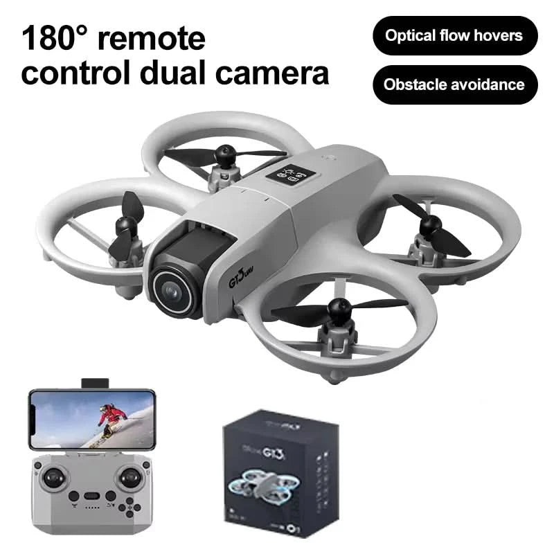 GT3 Drones Mini 8K HD Dual Camera Intelligent Obstacle Avoidances Aerial Photography Flyer Optical Flow Positioning Beginner UAV - M & M Global