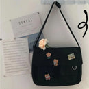 Japanese Harajuku Cute Retro Girl Messenger Shoulder Bag Canvas Student School Female - M & M Global