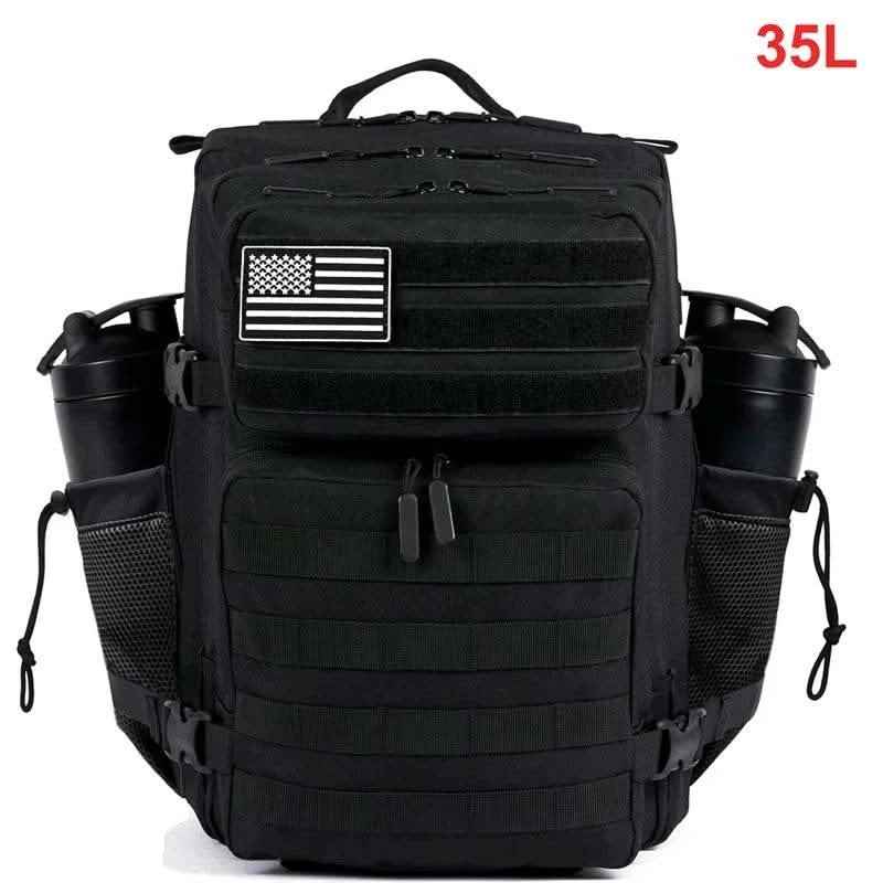 35L Tactical Backpack for Women Men Molle Outdoor Travel Camping Hiking Bag Sports Weekend Athlete Gym Rucksack Dual Cup Holders - M & M Global