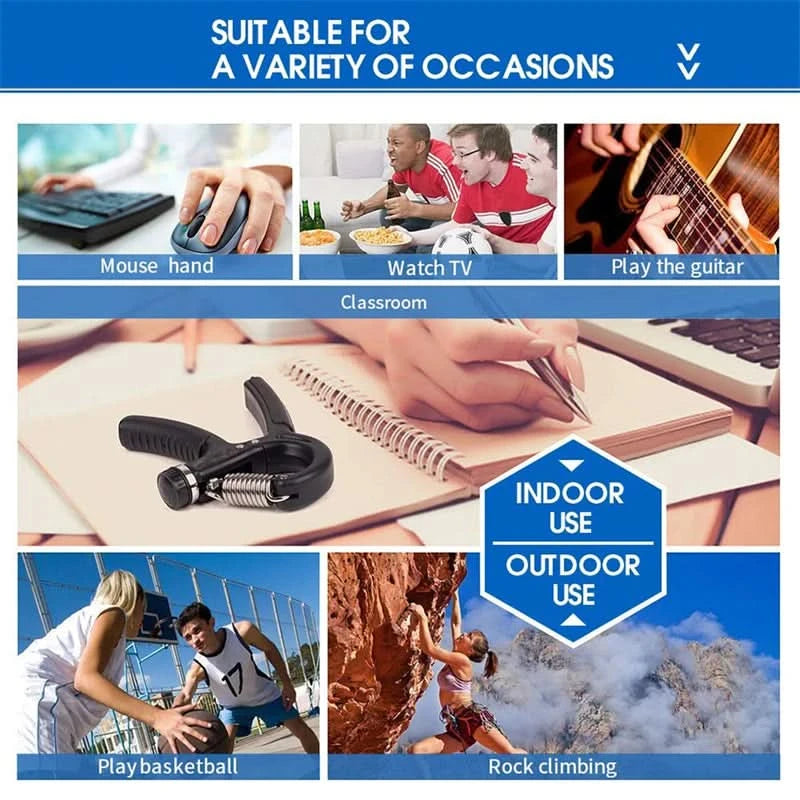 R Shaped Spring Grip Professional Wrist Strength Arm Muscle Finger Rehabilitation Training Exercise Fitness Equipment - M & M Global