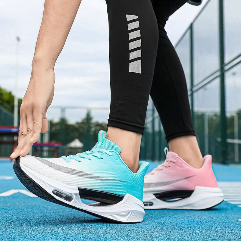 Men Running Sneaker Air Cushion Marathon Running Shoes Breathable Runner Trainers Women Platform Sports Shoes Speciality Sneaker - M & M Global