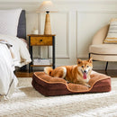 JHK Orthopedic Dog Bed Memory Foam Pet Bed for Small Dogs & Cats with Washable Removable Cover Non-Slip Base Waterproof Liner