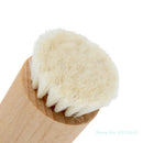 Wood Handle Facial Cleaning Brush Deep Clean Manual Soft Face Massager Skin Pore Clean Brush Face Care Brush Beauty Tool - M & M Global