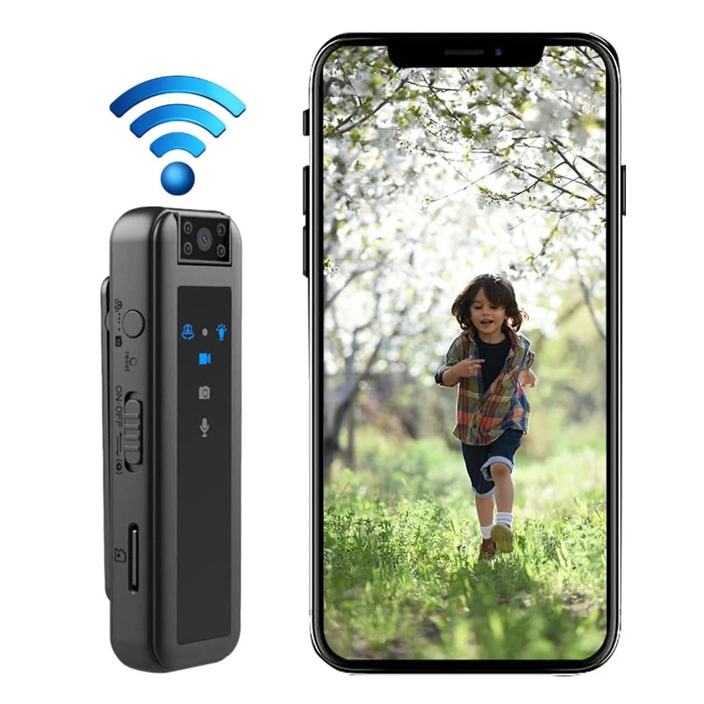 HD 1080P Mini Camera Night Vision Portable Camera Small Rotating Bicycle Stand Recorder Outdoor Sports Camera With Back Clip - M & M Global