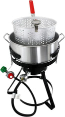 FFPA105 Fish and Wing Fryer, Silver - M & M Global