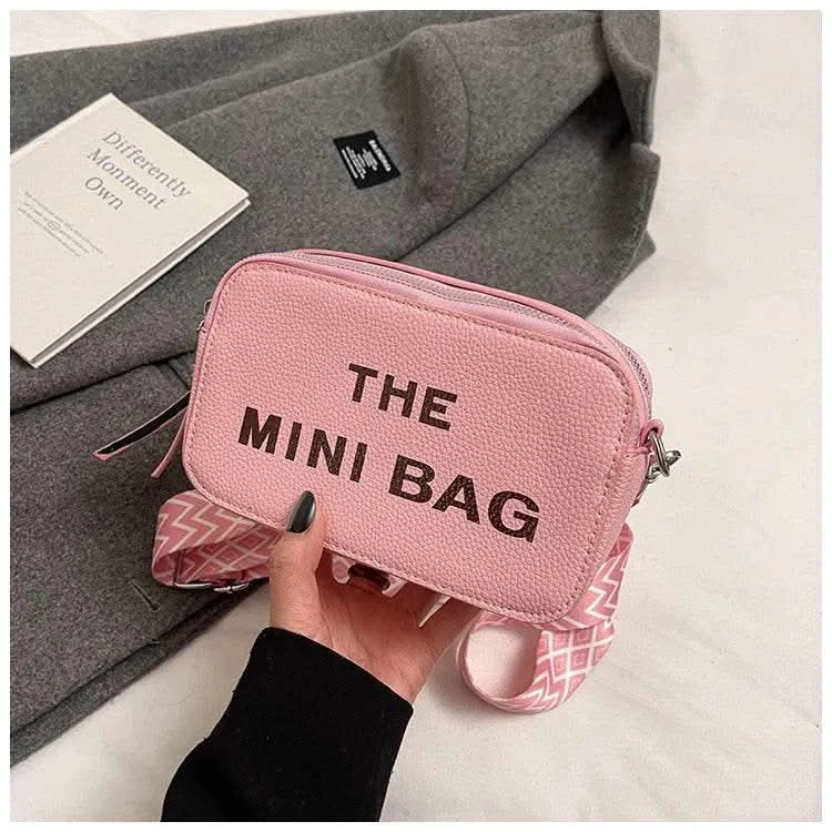 2025 New Small Square Bag Fashion Letter Pattern Chic Hobo Bag Trend PU Women Shoulder Bag Adjustable Strap Satchel Designer Bag - M & M Global
