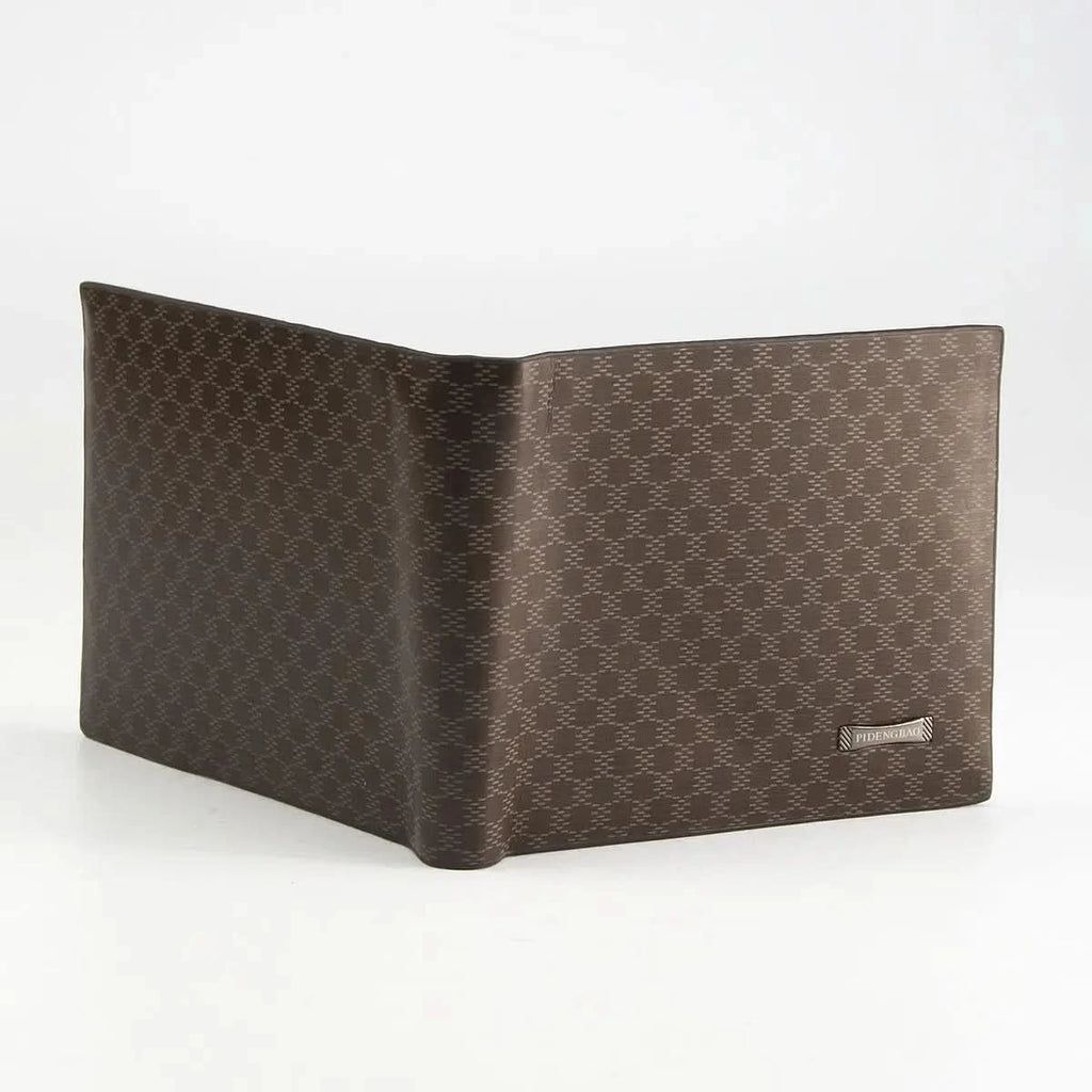 Men's Short Wallet PU Leather Clutch Credit Card Case ID Holders Money Purse With Photo window Handbag Billfold
