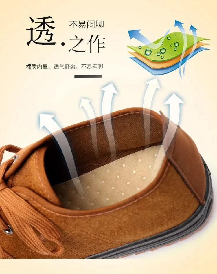 Men Casual Shoes Breathable Loafers Sneakers 2023 New Fashion Comfortable Flat Handmade Retro Leisure Loafers Shoes Men Shoes - M & M Global