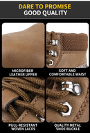 Men's Waterproof Steel Toe Work Boots High-Top Safety Shoes Slip Resistant Protective Boots Indestructible Comfort Arch Support