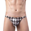 Sexy Underwear Men Briefs Underwear Male Mini Panties Penis Pouch Low Waist Bikini Hombre Lingerie Man Plaid Underpants Cueca - M & M Global