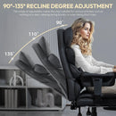 Dowinx Big and Tall Office Chair with Pocket Spring Cushion and Lumbar Support,High Back Computer Gaming Chair with Armrests