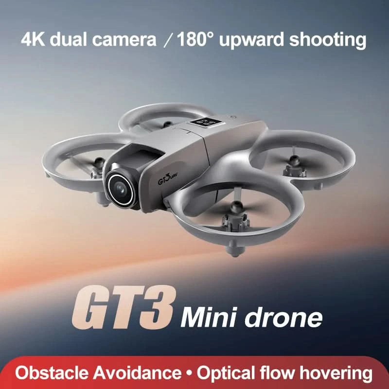 GT3 Drones Mini 8K HD Dual Camera Intelligent Obstacle Avoidances Aerial Photography Flyer Optical Flow Positioning Beginner UAV - M & M Global
