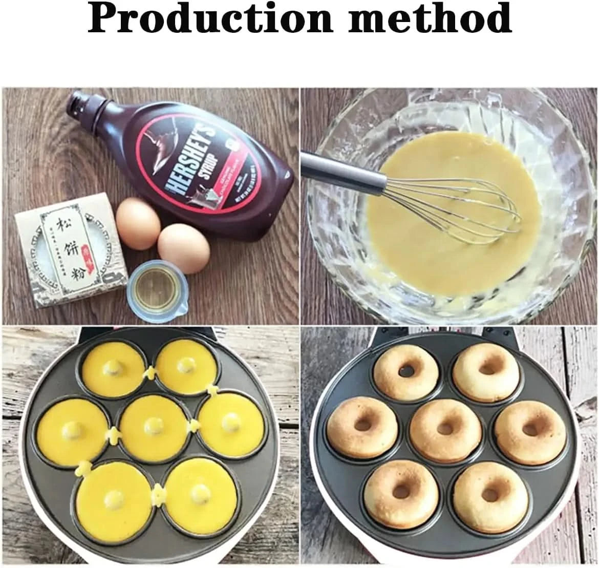 Household Donut Machine, Breakfast Machine, Cake Machine, Round Cake Machine, Bread Machine, Light Food Machine,White - M & M Global