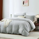 Boho Duvet Cover – All Season Soft Bedding Set, Solid Color Chic Duvet Cover for Twin, Full, Queen, King – Lightweight Bohemian Style Bedroom Decor