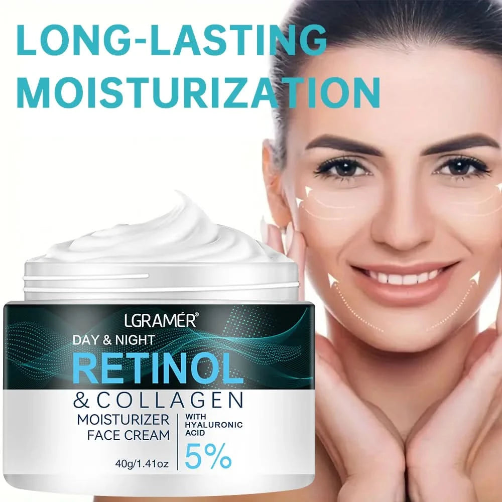 Retinol Moisturizer Face Cream Repairing Moisturizing Nourishing Cream Brightening Skin Facial Cream Anti-Aging Face Skin Care - M & M Global