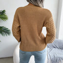 Women Casual Lantern Long Sleeve Knitted Pullovers and Sweaters Autumn Winter 2025