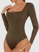 Women's Long Sleeve Bodysuit Spring Autumn Casual Romper Streetwear Sexy Bodycon One Pieces Jumpsuit Women Clothing
