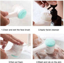 3D Double Silicone Facial Cleansing Brush Manual Massage Facial Brush Soft Bristles Exfoliator Double Sided Face Wash Brush - M & M Global