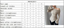 2025 Women Autumn Winter Long Sleeve Y2K Crop Top Trendy Off Shoulder Asymmetrical Fitted Knit V Neck Tee Shirts Tops Streetwear