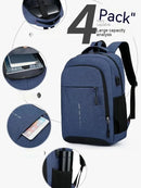 Mens BackPack LargeCapacity Simple Fashion Travel Female Student ComputerBag - M & M Global