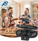 Electric Waffle Maker Heart-Shaped: 2 Non-Stick double-Side Heating Plates with 5-Setting Adjustable Browning Control for Fast H - M & M Global