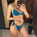 2025 Metal Star High Cut Scrunch Butt Bikini Female Swimsuit Women Swimwear Two-pieces Bikini set Bather Bathing Suit Swim V6419 - M & M Global