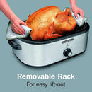 18 Quart Roaster Oven, Food Warmer, Stainless Steel (32921) - M & M Global