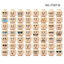 Buildings Blocks 3626 Figure Head Faces Creative Laugh Cry Cute Facial Expression Toy For High-Tech MOC Set - M & M Global