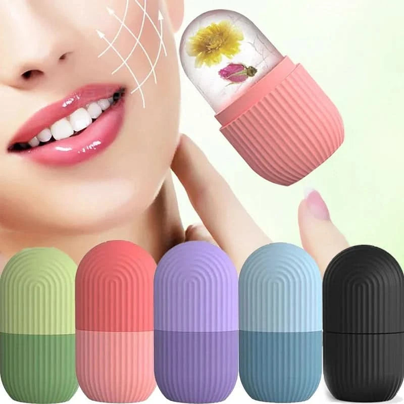 Ice Facial Roller Cube Beauty Lifting Ice Ball Face Massager Contouring Eye Roller Facial Treatment Reduce Acne Skin Care Tool - M & M Global