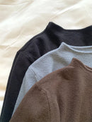 2025 Solid Sweater Women Half Turtleneck Knitted Pullovers Harajuku Korean Soft Warm Knitwear Autumn Winter Fashion Slim Jumpers