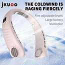 Summer Hot Deal Neck Fan 5-Level Speed Flexible Silicone Families/Travelers/Campers - Beach/Hiking/Outdoor Cooler Limited Offer - M & M Global