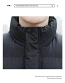 Men's Cotton Jacket Winter Stand Collar Warm Fashionable Trendy Bread Style Coat Regular Fit Male Outerwear Winter Jacket Men