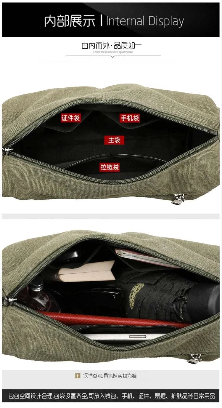 Crossbody bag, men's minimalist single-shoulder bag, women's outdoor travel commuting messenger bag, large capacity - M & M Global