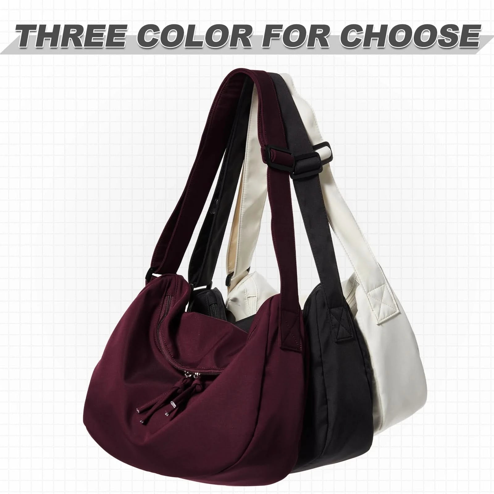 Style Shoulder Bag Nylon Waterproof Messenger Bag School Bag Simple Men's & Women’s Bag   Designer Sling Crossbody Bag, City Bag - M & M Global
